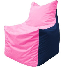 Кресло-мешок Flagman Фокс Ф2.1-192 розовый/тёмно-синий