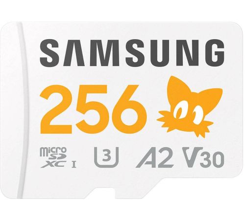 Карта памяти Samsung PRO Plus Sonic the Hedgehog microSDXC 256GB MB-MD256SA/LC1 с адаптером