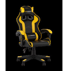 Игровое геймерское кресло TopChairs Shadow GF-8079 черно-желтый