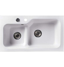 Кухонная мойка Belux SG-REC-DUO 8045 белый кварц