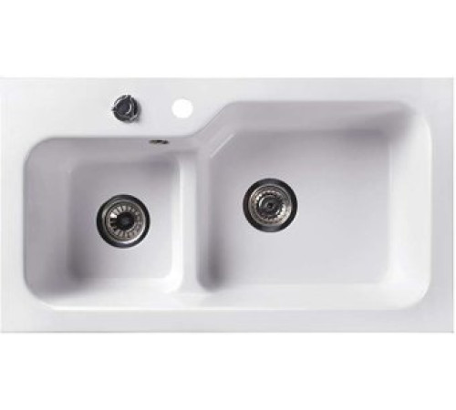 Кухонная мойка Belux SG-REC-DUO 8045 белый кварц