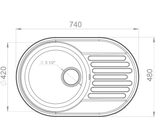 Кухонная мойка GranFest QUARZ Z-18 черный