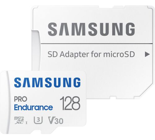 Карта памяти Samsung PRO Endurance+ microSDXC 128GB с адаптером