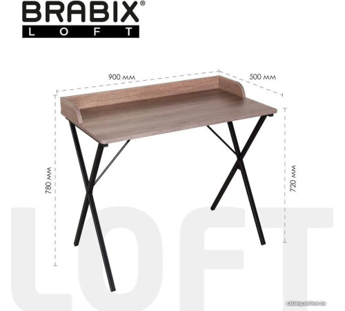 Стол для ноутбука Brabix Loft Cd-008 641863 дуб мореный