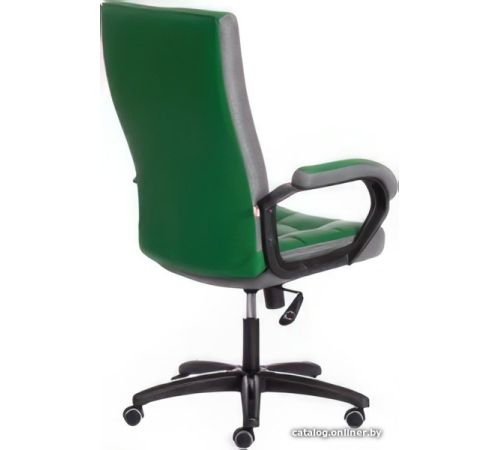 Офисное кресло TetChair Trendy кожзам/ткань, зеленый/серый