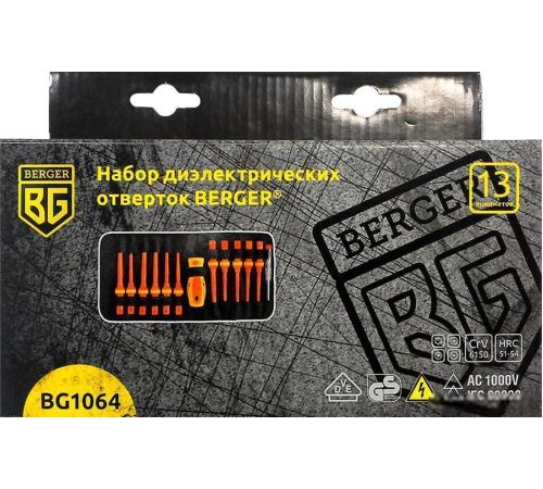 Набор отверток Berger BG1064 13 предметов