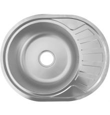 Кухонная мойка AKS Овальная 57x45 матовый хром