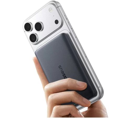 Внешний аккумулятор Baseus PicoGo AM52 Slim Qi2.2 Magnetic Power Bank 45W 10000mAh черный