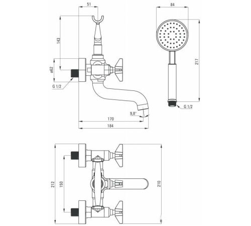 Смеситель Deante Temisto BQT 011D