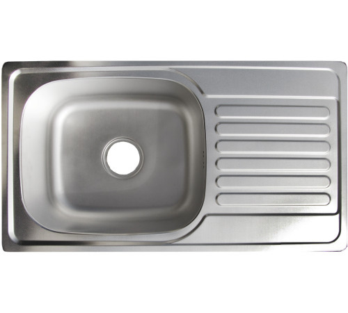 Кухонная мойка AKS Прямоугольная 76x42 матовый хром