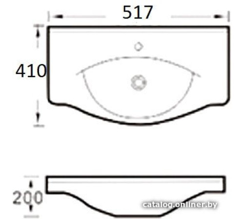 Умывальник Aquaceramika Allure AC50Z