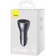 Автомобильное зарядное Baseus Golden Contactor Pro Triple Fast Charger Car Charger 65W CGJP010013 темно-серый