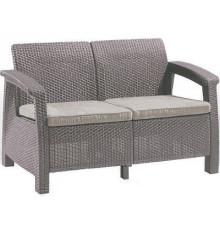 Садовый диван Keter Corfu Love Seat 227644 капучино