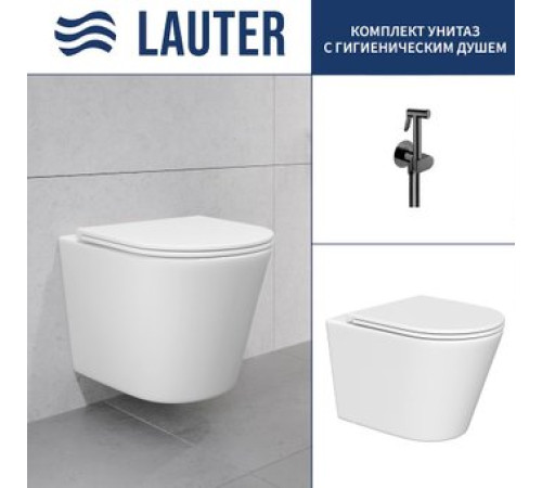 Унитаз подвесной Lauter Longer 2110822 + Breez 21GN7072BM