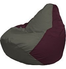 Кресло-мешок Flagman Груша Медиум Г1.1-358 темно-серый/бордовый