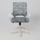 Офисное кресло AksHome Ricci New white ткань, черно-белая диор