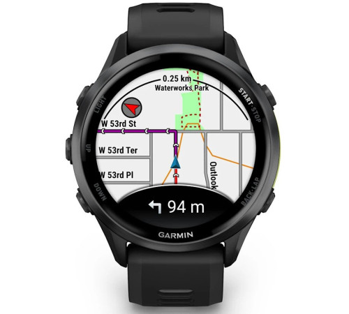 Умные часы Garmin Forerunner 970 47 мм темно-серый/серый