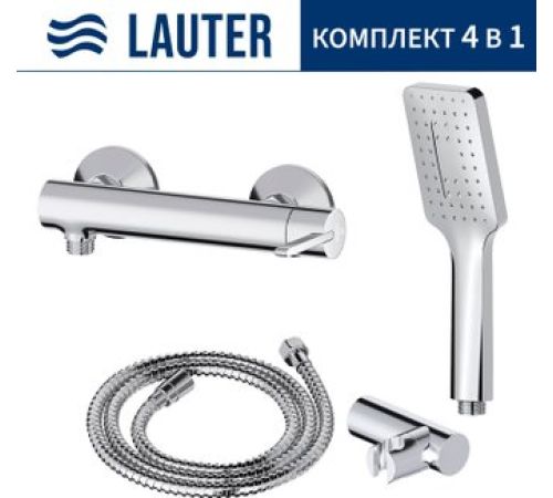 Смеситель Lauter Velvet 21СК9696С + 21СКFG80101C + 21S00126 + 21CKFS90120