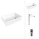 Умывальник Lauter 21518-1 + Moon 21СK81691C с донным клапаном 21190CH хром
