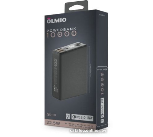 Внешний аккумулятор Olmio QX-10 10000mAh графит