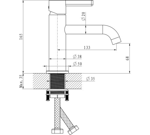 Смеситель Lauter Velvet 21СК696С