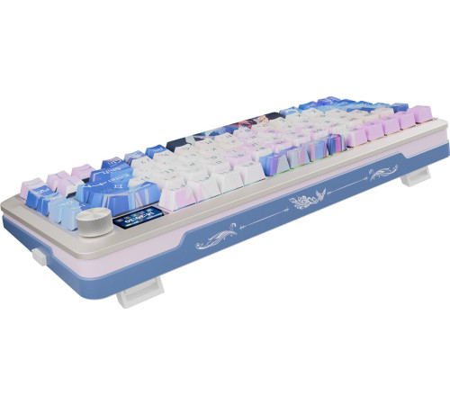 Клавиатура Redragon Flekact Pro белый/сиреневый/синий