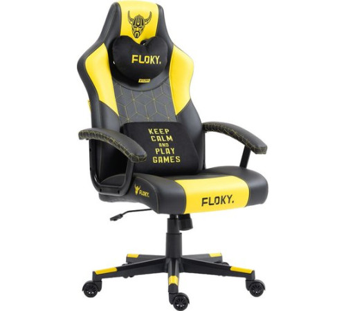 Игровое геймерское кресло FLOKY Huginn Yellow желтый