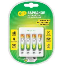 Аккумуляторы + зарядное GP Е411/100AAAHCCS-2CR1