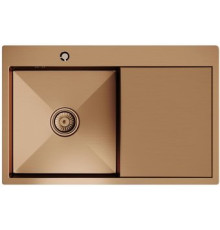 Кухонная мойка Mixline Pro 552921 бронза, с сифоном