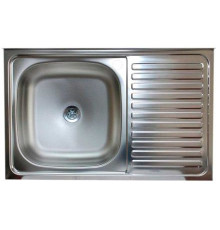 Кухонная мойка Mixline 310337 левая, матовая, 0.4 мм
