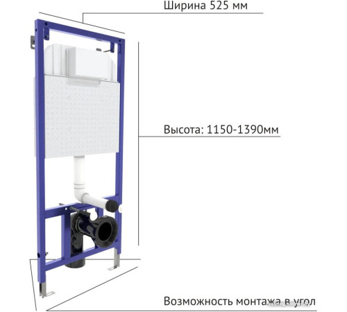 Унитаз подвесной Berges Wasserhaus Ego XL Rimless + Okus Slim SO + Novum525 + O5 043303