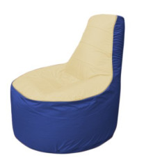Кресло-мешок Flagman Трон Т1.1-2014 бежевый/синий