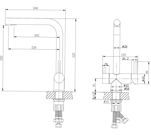 Смеситель Ekko E4306