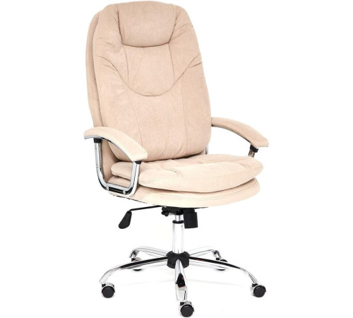 Кресло TetChair Softy LUX флок, бежевый