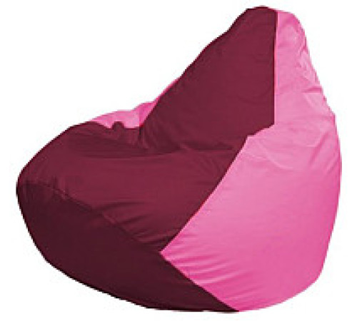 Кресло-мешок Flagman Груша Мини L Г0.1-306 бордовый/розовый
