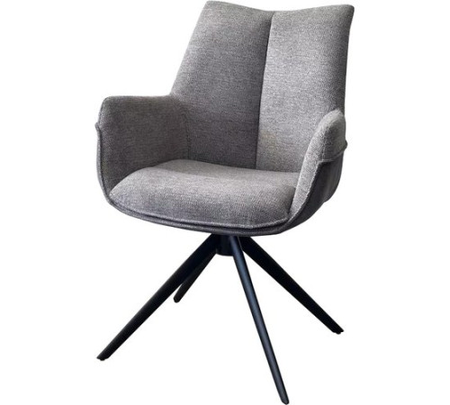 Стул с подлокотниками M-City Pontus 626M05484 KN01-03 серыйBZ1046-02 темно-серыйчерный