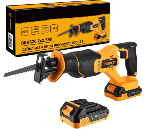 Сабельная пила Deko DKRS20 085-1129 с 2-мя АКБ