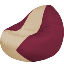 Кресло-мешок Flagman Classic К2.1-249 бордовый/бежевый