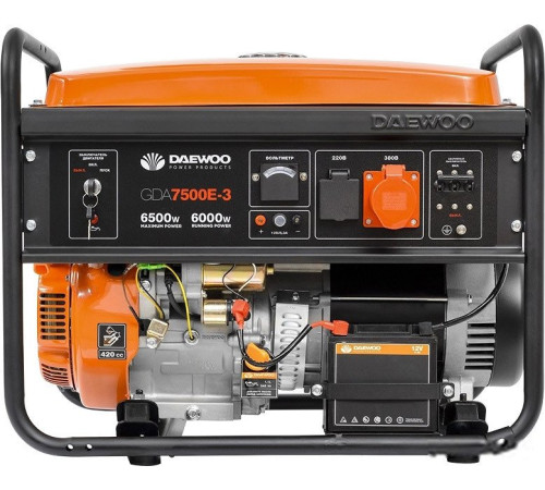 Бензиновый генератор Daewoo Power GDA 7500E-3