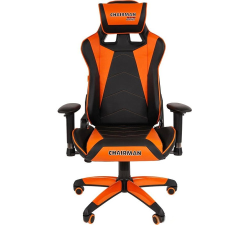 Кресло CHAIRMAN Game 44 черный/оранжевый