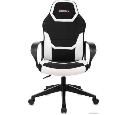 Игровое геймерское кресло Brabix Alpha GM-018 532640 черный/белый