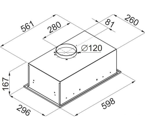 Кухонная вытяжка MAUNFELD Crosby Singl 60 белый