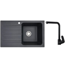 Кухонная мойка БелЭворс Styl R + Like F8005022 черный