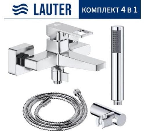 Смеситель Lauter Cascade 21CK6615C с лейкой Relexa Lily 21S10048