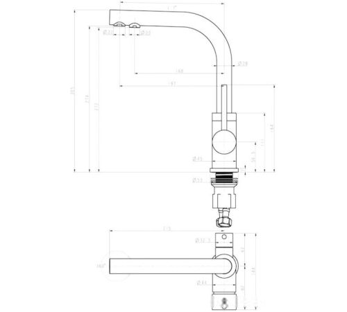Смеситель Paulmark Essen 213011-431TW белый матовый