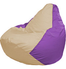 Кресло-мешок Flagman Груша Супер Мега 4XL Г5.1-138 светло-бежевый/сиреневый