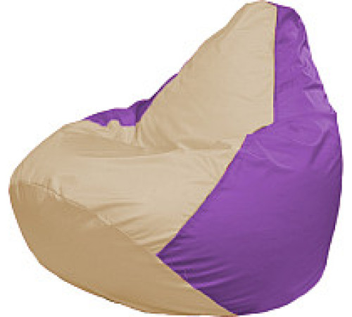 Кресло-мешок Flagman Груша Супер Мега 4XL Г5.1-138 светло-бежевый/сиреневый