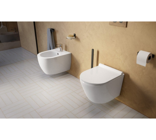 Унитаз подвесной Uptrend Caneo Rimless TR2196DF с сиденьем