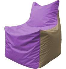 Кресло-мешок Flagman Фокс Ф2.1-104 сиреневый/бежевый темный