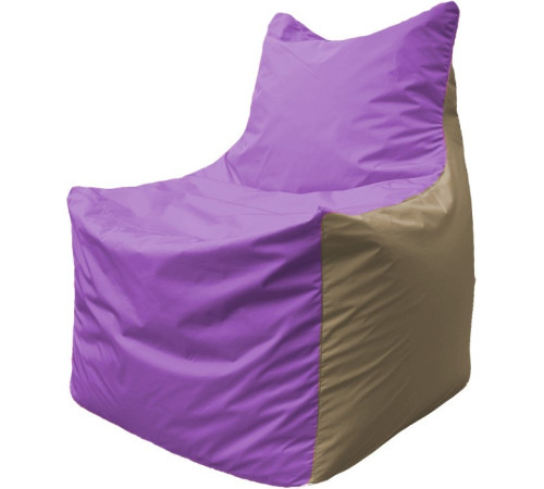 Кресло-мешок Flagman Фокс Ф2.1-104 сиреневый/бежевый темный